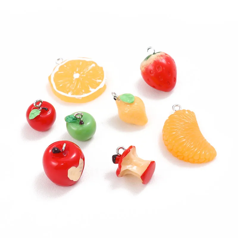 10pcs Three-dimensional fruit apple strawberry Charms Pendants for Decoration Bracelets Necklace Earring KeyChain Jewelry Making
10pcs Three-dimensional fruit apple strawberry Charms Pendants for Decoration Bracelets Necklace Earring KeyChain Jewelry Making