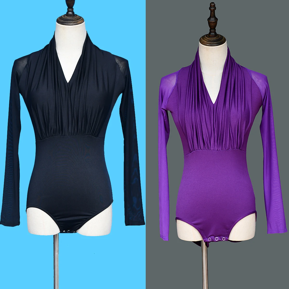 Latin Dance Tops Adult Ballroom Tango Tap Dance Top Fringe Bodysuit Latin Shirts Competition Costume Practice Black/Purple Tops
Latin Dance Tops Adult Ballroom Tango Tap Dance Top Fringe Bodysuit Latin Shirts Competition Costume Practice Black/Purple Tops