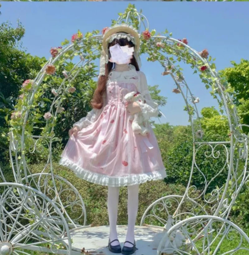 Princess Lolita sleeveless suspender jsk dress cute printing high waist princess victorian dress kawaii girl gothic lolita jsk
Princess Lolita sleeveless suspender jsk dress cute printing high waist princess victorian dress kawaii girl gothic lolita jsk