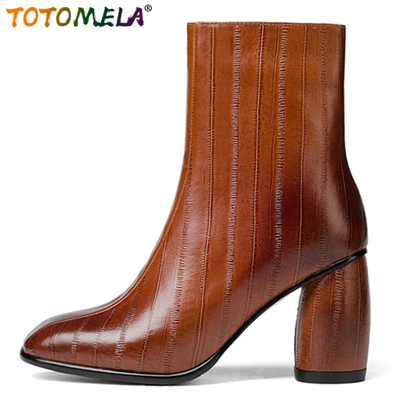 TOTOMELA New Arrive Hand Made Hot Sale Women Winter Shoes Popular Fashion Restoring Modern Cow Leather Comfortable Ankle Boots
TOTOMELA New Arrive Hand Made Hot Sale Women Winter Shoes Popular Fashion Restoring Modern Cow Leather Comfortable Ankle Boots