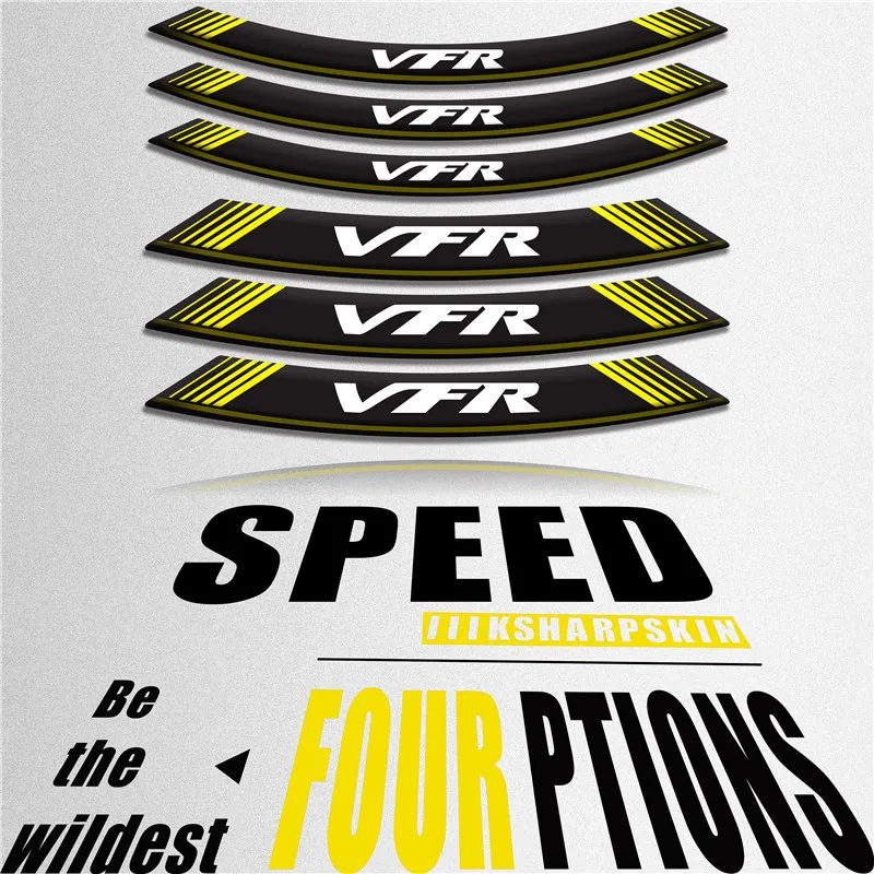 New tire Motorcycle sticker color inner wheel rim personality reflective decorative decals for Honda VFR 800 1200f 400
New tire Motorcycle sticker color inner wheel rim personality reflective decorative decals for Honda VFR 800 1200f 400