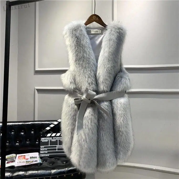 Faux Fur Vest Coat Winter Sleeveless Jacket Women Fake Fox Fur Patchwork Color Thick Outwear Female Faux Fur Vest
Faux Fur Vest Coat Winter Sleeveless Jacket Women Fake Fox Fur Patchwork Color Thick Outwear Female Faux Fur Vest