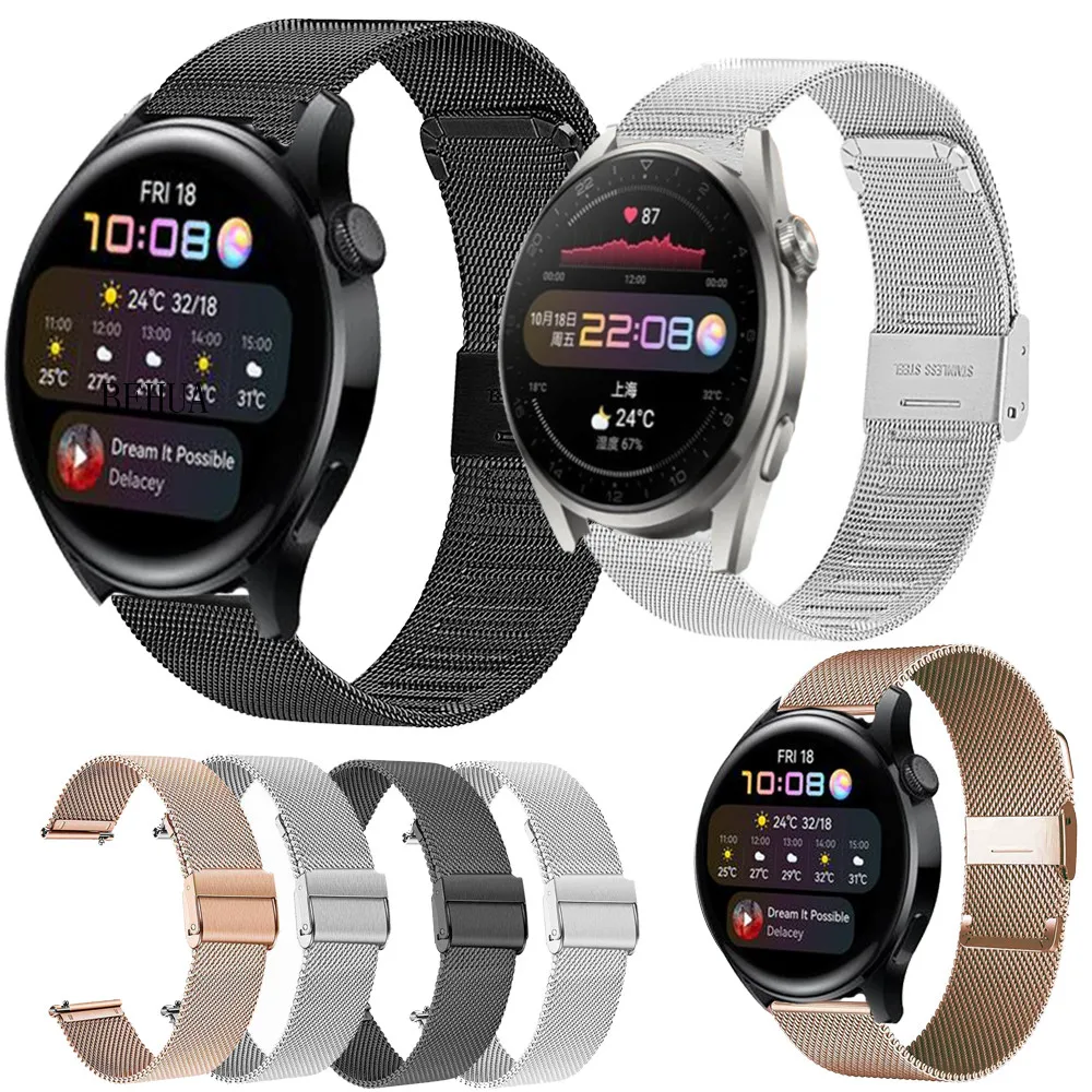 Ремешок BEHUA для часов Huawei Watch 3 / 3 pro, металлический браслет для часов Huawei Watch 2 pro / GT 2 46 мм
Ремешок BEHUA для часов Huawei Watch 3 / 3 pro, металлический браслет для часов Huawei Watch 2 pro / GT 2 46 мм