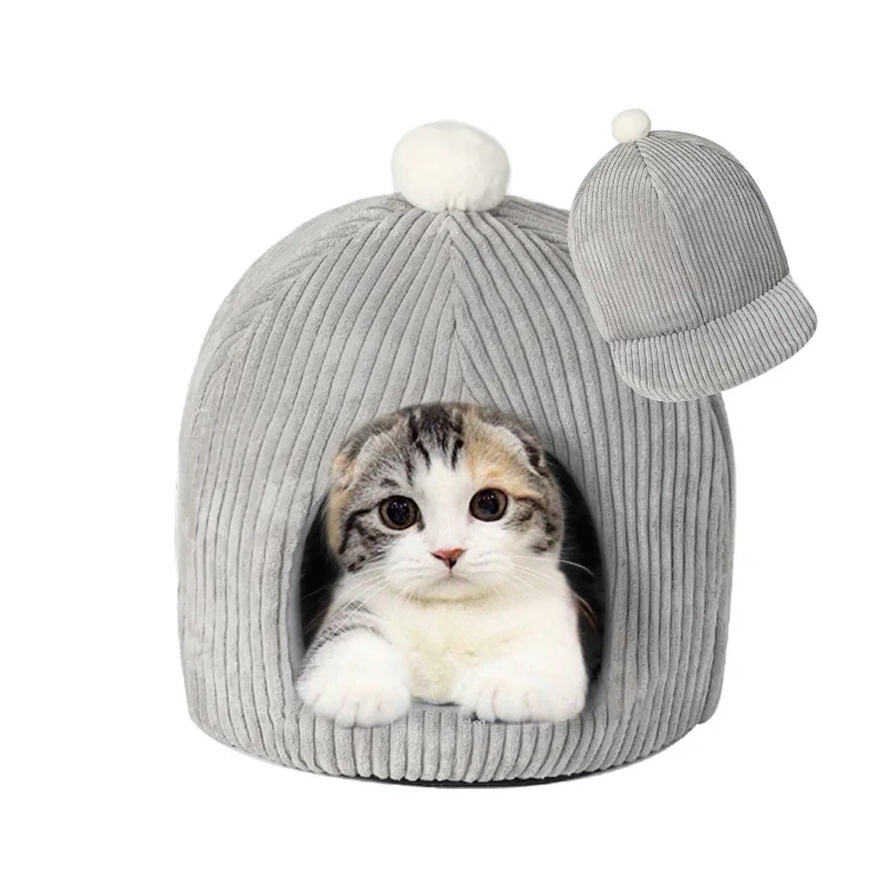 Semi Closed Warm Dog's Nest Autumn and Winter Plush Cute Hat Pet's Nest Kitten's Nest Pet Bed
Semi Closed Warm Dog's Nest Autumn and Winter Plush Cute Hat Pet's Nest Kitten's Nest Pet Bed