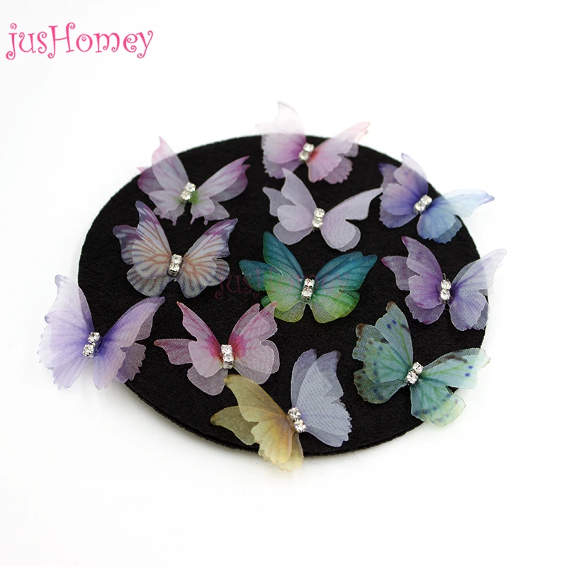 100PCS 3cm Irregular Double-layer Organza Butterflies w/ Rhinestone Handmade Butterfly Accessory for Wedding DIY Jewelry Making
100PCS 3cm Irregular Double-layer Organza Butterflies w/ Rhinestone Handmade Butterfly Accessory for Wedding DIY Jewelry Making