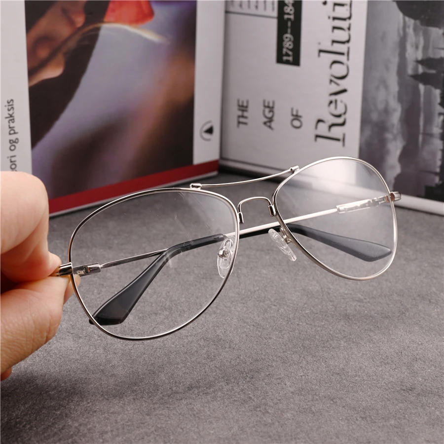 Rockjoy Silver Eyeglasses Frames Male Women Aviation Plain Glasses Men 150mm Oversized Memory Temple Wide Spectacles for Optical
Rockjoy Silver Eyeglasses Frames Male Women Aviation Plain Glasses Men 150mm Oversized Memory Temple Wide Spectacles for Optical