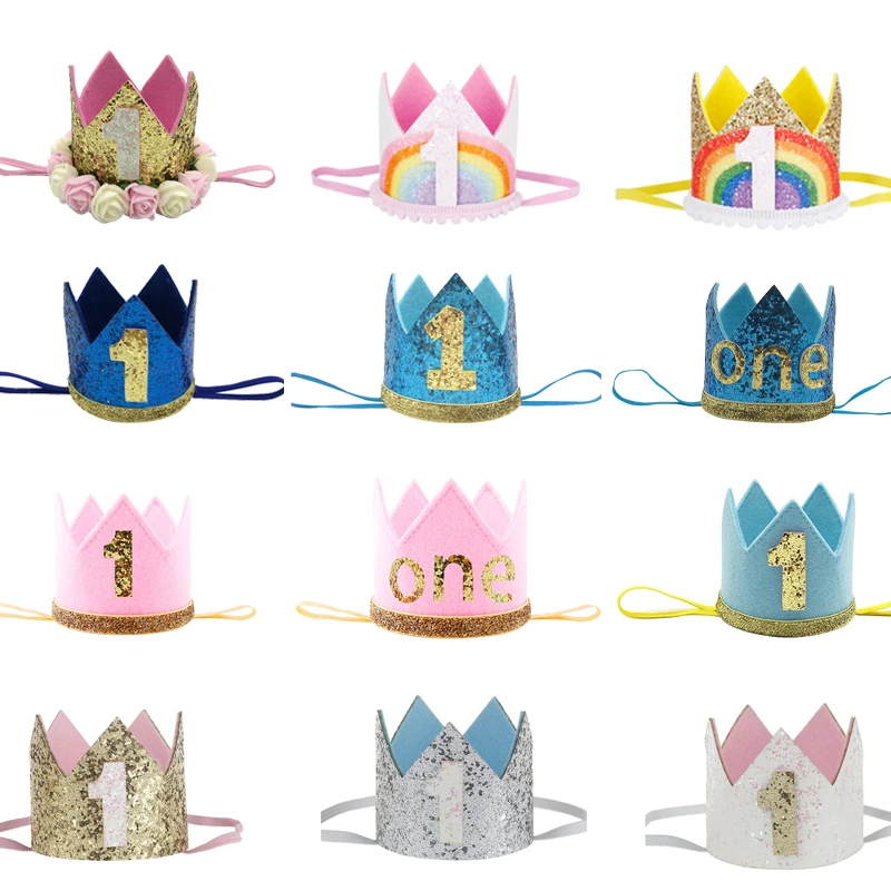 1Pcs 1 Year Old Birthday Headband Crown Kids 1st Birthday Party Hat Baby Shower Boy Girl First Anniversary Caps Decor Supplies
1Pcs 1 Year Old Birthday Headband Crown Kids 1st Birthday Party Hat Baby Shower Boy Girl First Anniversary Caps Decor Supplies