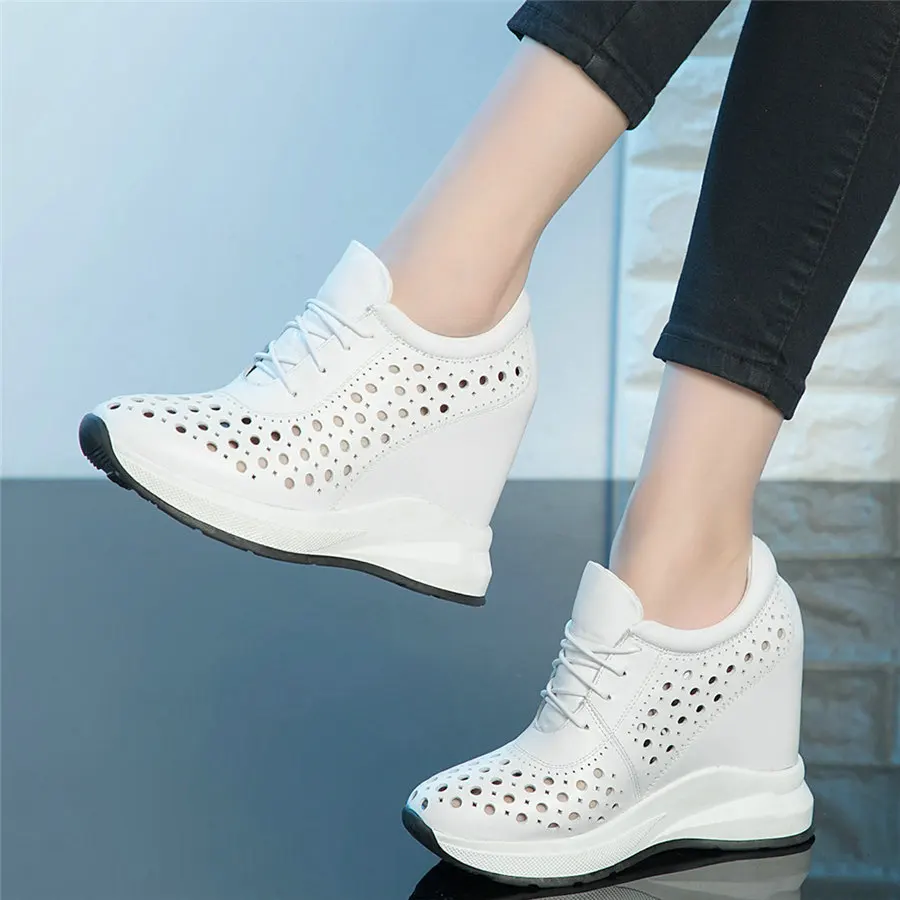 Summer Pumps Shoes Women Lace Up Genuine Leather Wedges High Heel Ankle Boots Female Round Toe Fashion Sneakers Casual Shoes
Summer Pumps Shoes Women Lace Up Genuine Leather Wedges High Heel Ankle Boots Female Round Toe Fashion Sneakers Casual Shoes