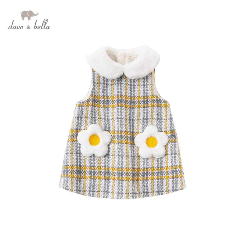 DBZ16065 dave bella winter baby girls cute floral plaid sleeveless dress children fashion party dress kids infant lolita clothes
DBZ16065 dave bella winter baby girls cute floral plaid sleeveless dress children fashion party dress kids infant lolita clothes