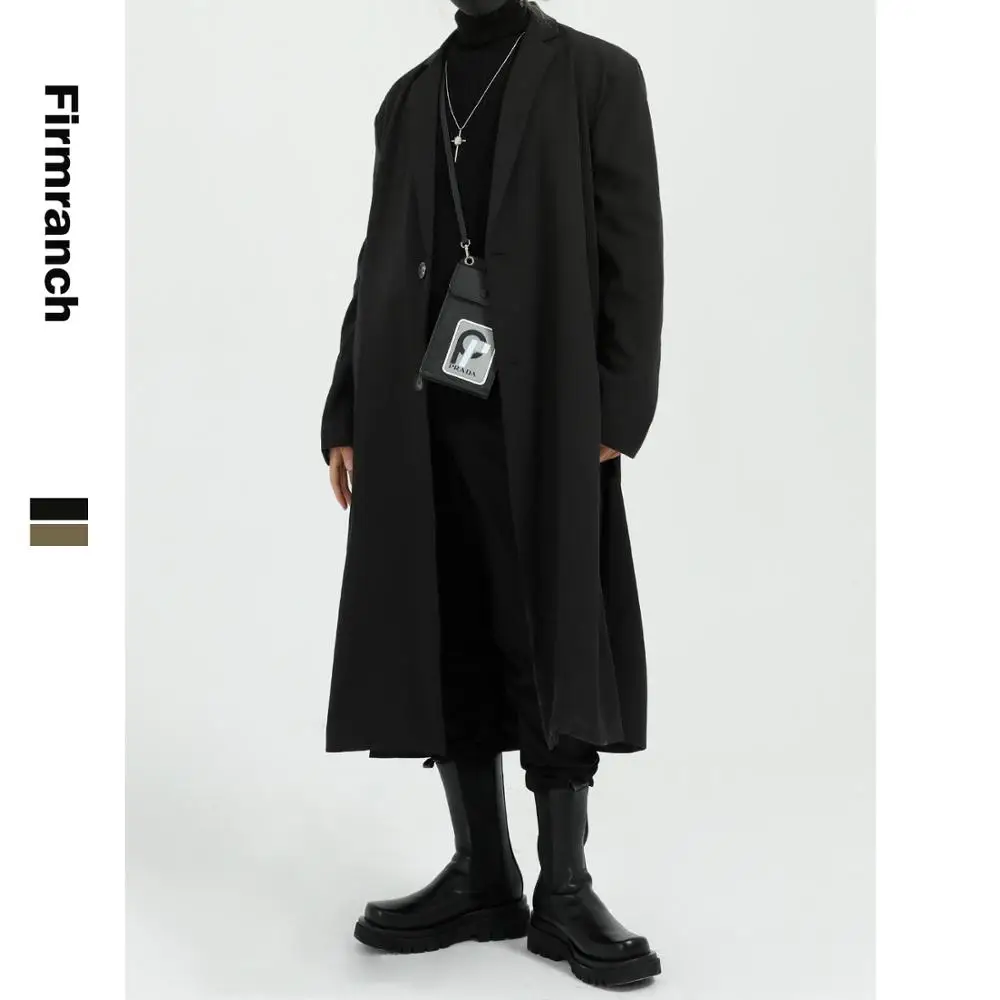 Firmranch Men Spring/Autumn Classic Retro Long Wind Coat Jacket Ins Men/Women X-Long Trench Coat Loose Casual Overcoat BF Style
Firmranch Men Spring/Autumn Classic Retro Long Wind Coat Jacket Ins Men/Women X-Long Trench Coat Loose Casual Overcoat BF Style