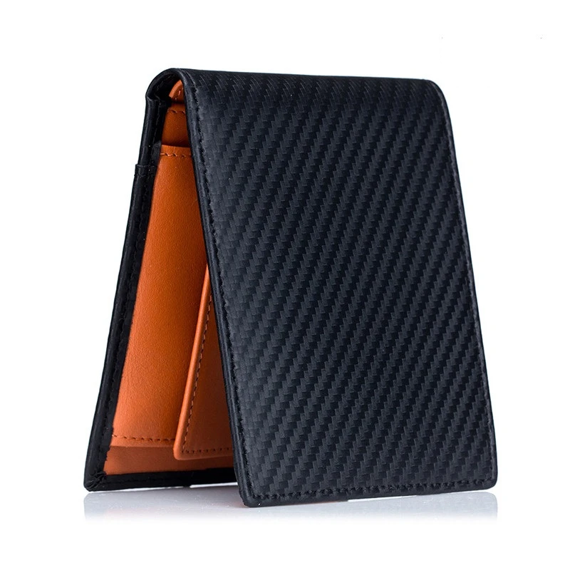 Hot RFID Blocking Carbon Fiber Men's Genuine Leather Wallet With Coin Pocket Slim Purse New Small Money Bag Credit Card Holder
Hot RFID Blocking Carbon Fiber Men's Genuine Leather Wallet With Coin Pocket Slim Purse New Small Money Bag Credit Card Holder