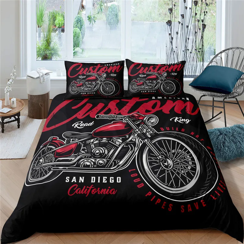 Home Living Luxury 3D Motorcycle Bedding Set Comfortable Duvet Cover Set Kids Bedding Set Queen and King EU/US/AU/UK Size
Home Living Luxury 3D Motorcycle Bedding Set Comfortable Duvet Cover Set Kids Bedding Set Queen and King EU/US/AU/UK Size