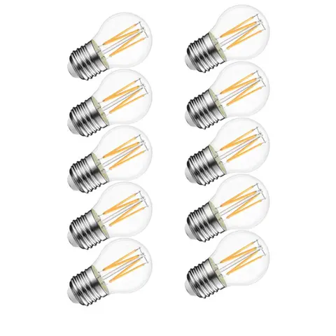 10pcs/lot  Dimmable Edison Bulb 4w 8w 12w E27 E14 Clear LED Lamp 220v G45 Frosted LED Bulb Filament Edison Globe ball light 240v