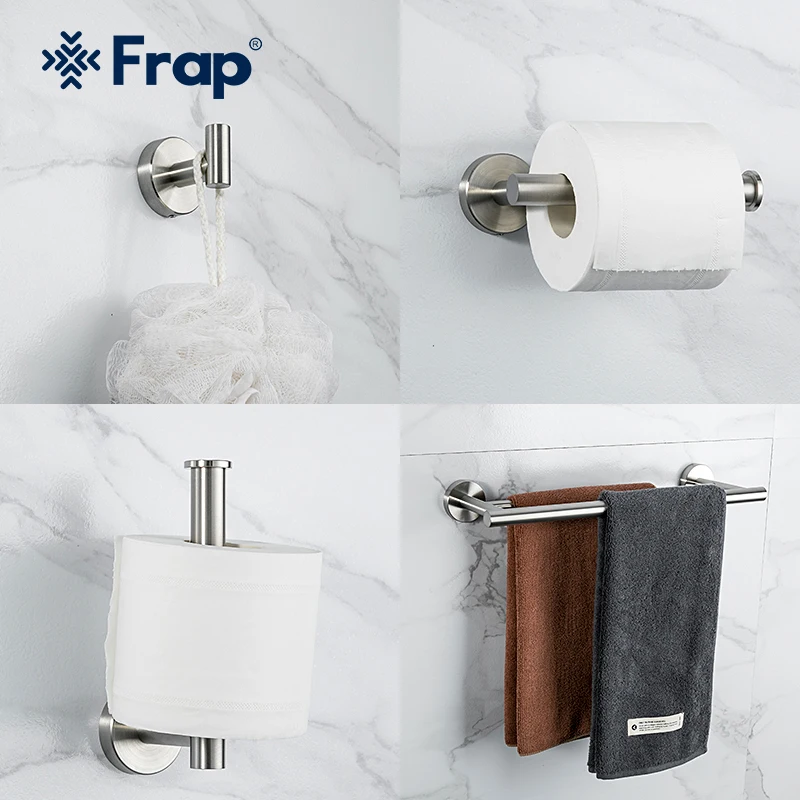 Frap Bathroom Hardware Set Stainless Steel Robe Hooks Tissue Roll Paper Holder Towel Holder Bathroom Accessories Y38137
Frap Bathroom Hardware Set Stainless Steel Robe Hooks Tissue Roll Paper Holder Towel Holder Bathroom Accessories Y38137