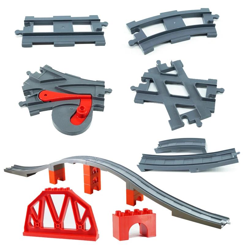 Big Size Bricks Toys Battery Operated Train Track Bridge Set for Kid Creative Track Building Blocks Compatible for Children Gift
Big Size Bricks Toys Battery Operated Train Track Bridge Set for Kid Creative Track Building Blocks Compatible for Children Gift