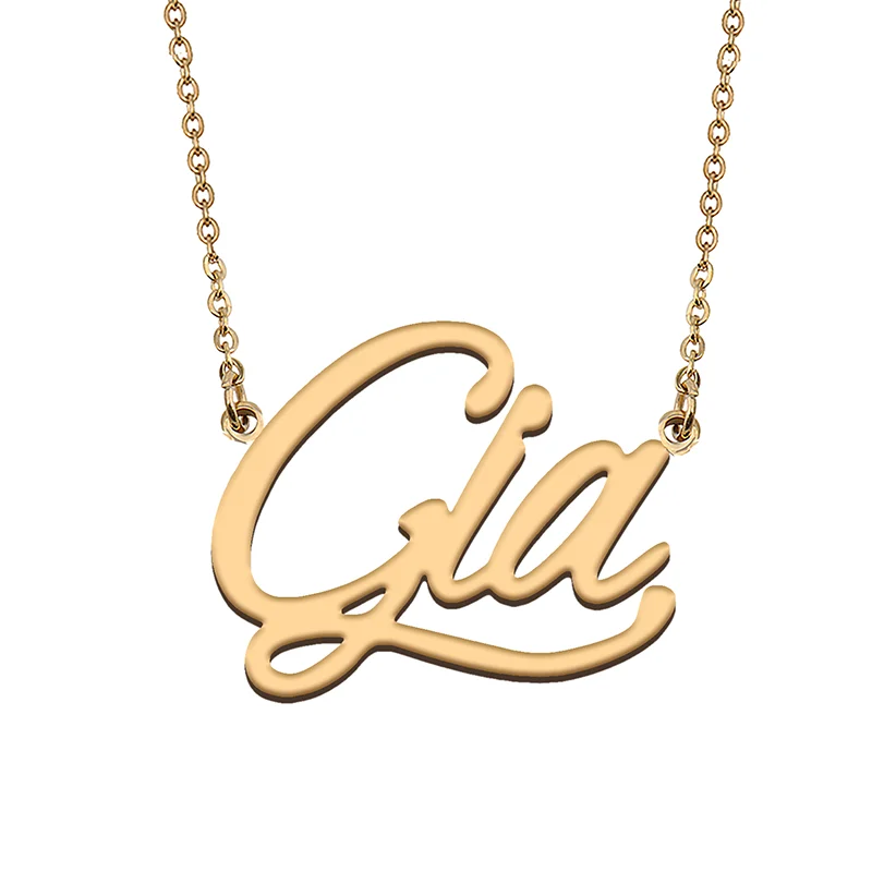 Gia Custom Name Necklace Customized Pendant Choker Personalized Jewelry Gift for Women Girls Friend Christmas Present
Gia Custom Name Necklace Customized Pendant Choker Personalized Jewelry Gift for Women Girls Friend Christmas Present