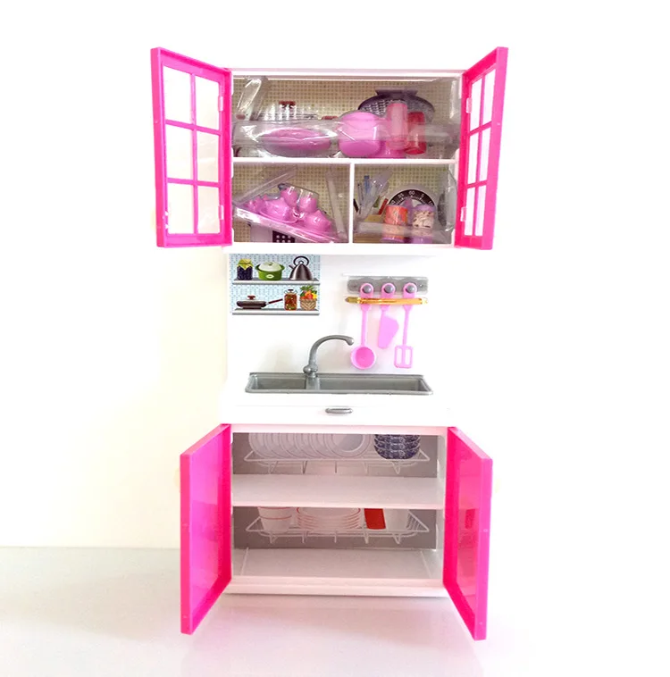 Music Pretend Play 3 in 1 Simulation Kitchen Set Cooking Cabinet Tool Tableware Dolls Suits Toys Puzzle Educational for Girls
Music Pretend Play 3 in 1 Simulation Kitchen Set Cooking Cabinet Tool Tableware Dolls Suits Toys Puzzle Educational for Girls