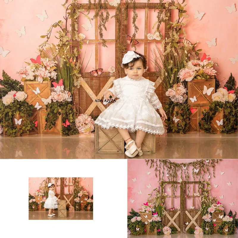 Newborn Floral Rustic Wood Portrait Backdrop for Photography Pink Wall Butterfly Spring Floral Children Background Birthday Cake
Newborn Floral Rustic Wood Portrait Backdrop for Photography Pink Wall Butterfly Spring Floral Children Background Birthday Cake