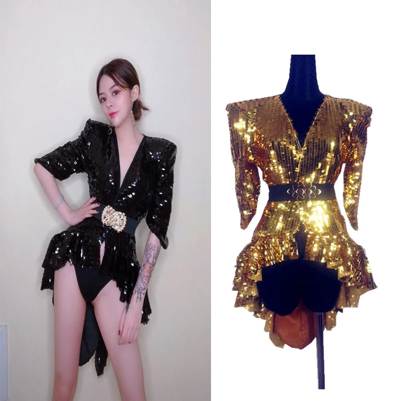 Gold Silver Black Sequins Jacket Tailcoat Fashion Long Coat Singer Dancer Stage Performance Jazz Dance Costume Nightclub
Gold Silver Black Sequins Jacket Tailcoat Fashion Long Coat Singer Dancer Stage Performance Jazz Dance Costume Nightclub