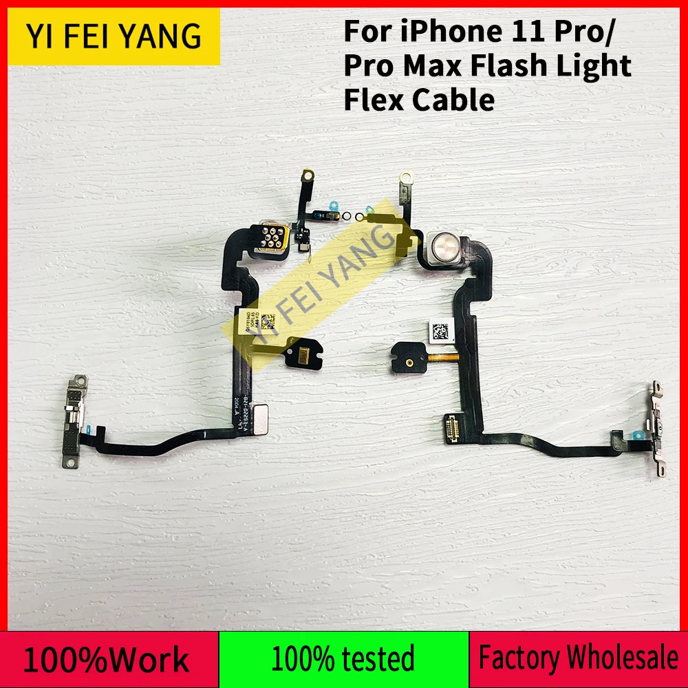 Side Button Flash Light Flex Cable for iPhone 11 Pro Max, Replacement Parts, Original, New, ON, OFF, 2Pcs
Side Button Flash Light Flex Cable for iPhone 11 Pro Max, Replacement Parts, Original, New, ON, OFF, 2Pcs