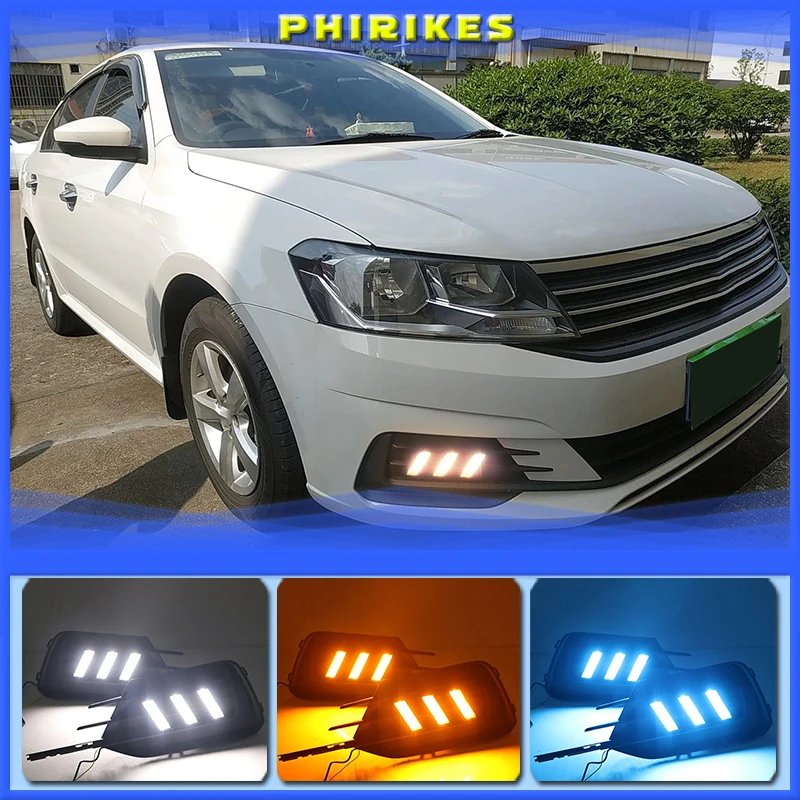 1 Pair For Volkswagen VW Lavida 2019 with Yellow Trun Signal Light Blue Night Lamp LED DRL Daytime Running Light
1 Pair For Volkswagen VW Lavida 2019 with Yellow Trun Signal Light Blue Night Lamp LED DRL Daytime Running Light