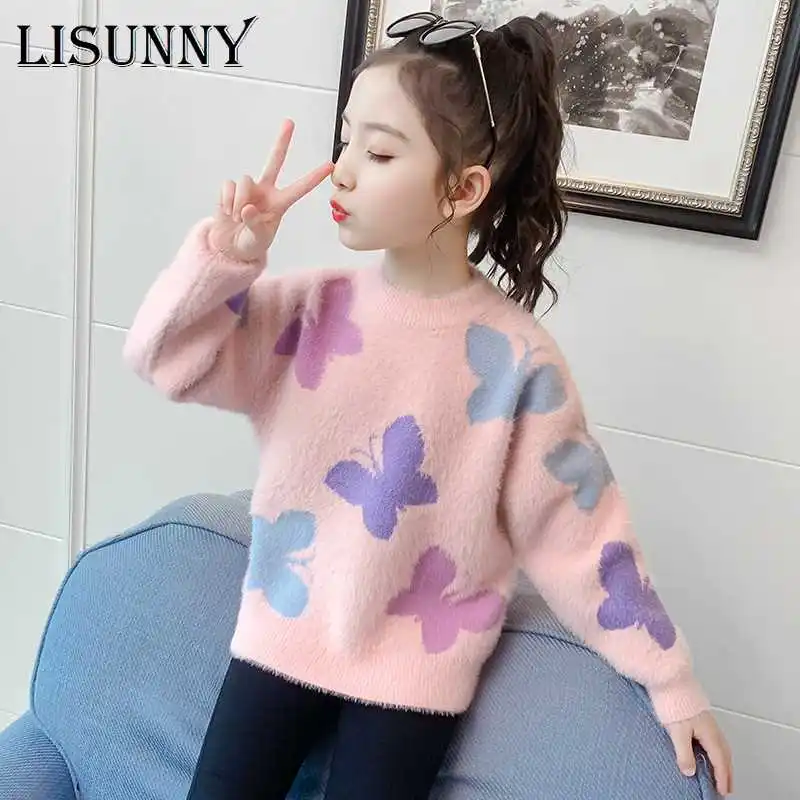 3T-9T Girls Sweater Pullover 2023 Autumn Winter Baby Sweaters Jumper Children Mink velvet Warm Toddler Kids Knitted Clothes
3T-9T Girls Sweater Pullover 2023 Autumn Winter Baby Sweaters Jumper Children Mink velvet Warm Toddler Kids Knitted Clothes