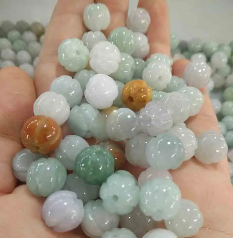 20PC Natural jade EmeraldPumpkin Bead Accessories DIY Bangle Charm Jewellery Fashion Hand-Carved Luck Amulet
20PC Natural jade EmeraldPumpkin Bead Accessories DIY Bangle Charm Jewellery Fashion Hand-Carved Luck Amulet