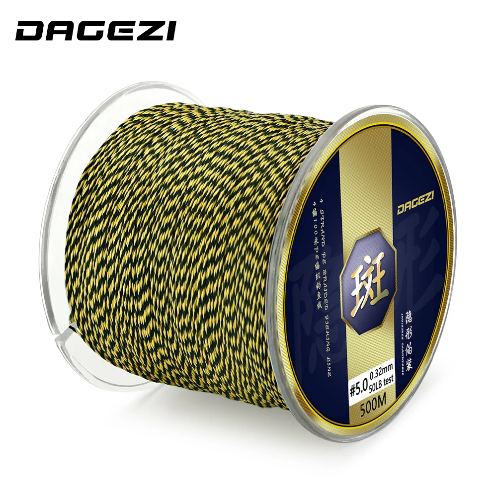 DAGEZI 500m Multifilament Fishing Line For Carp Fishing Tackle Super Strong 4 Strand PE Braided Fishing Line 25 30 40 50 80LB
DAGEZI 500m Multifilament Fishing Line For Carp Fishing Tackle Super Strong 4 Strand PE Braided Fishing Line 25 30 40 50 80LB