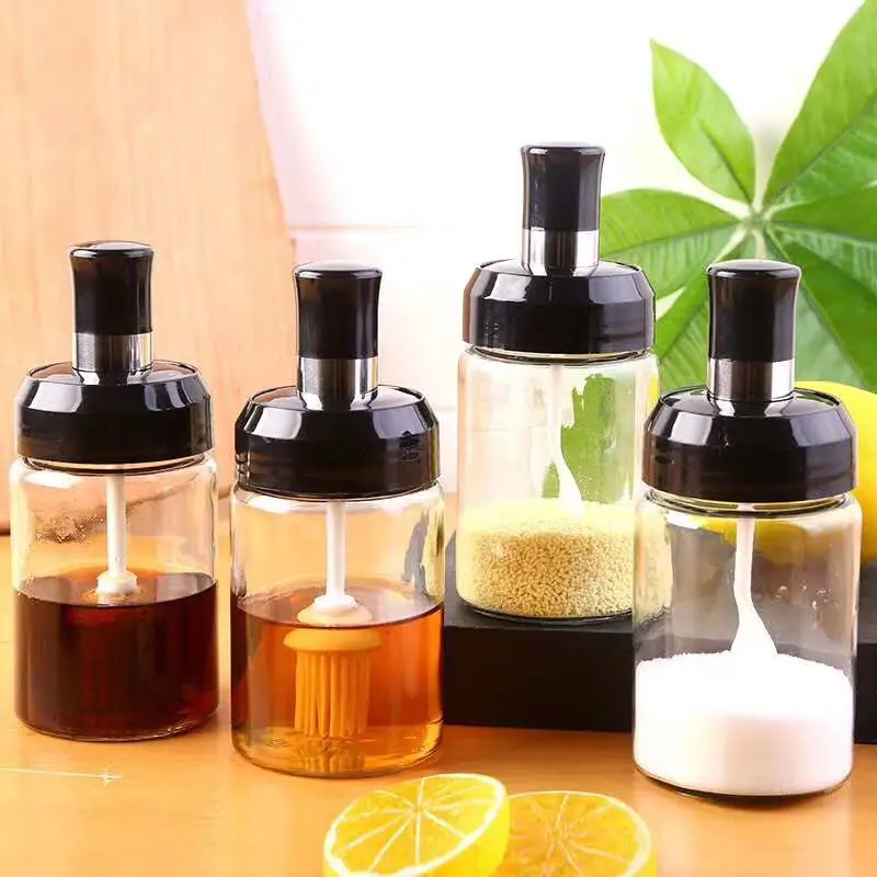 Spice Bottle Transparent Glass Seasoning Box Kitchen Spice Storage Bottle Jars Seasoning Pot Condiment Storage with Spoon
Spice Bottle Transparent Glass Seasoning Box Kitchen Spice Storage Bottle Jars Seasoning Pot Condiment Storage with Spoon