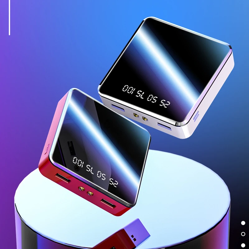 10000mAh Mini Power Bank LED Digital Display Dual USB Power Bank With Flashlight Smart Battery Power bank for mobile Phone 6000
10000mAh Mini Power Bank LED Digital Display Dual USB Power Bank With Flashlight Smart Battery Power bank for mobile Phone 6000