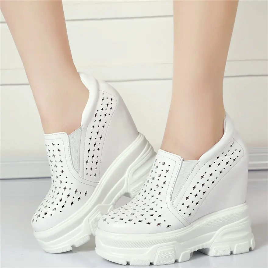Fashion Sneakers Women Genuine Leather Wedges Super High Heel Roman Gladiator Sandals Female Summer Breathable Platform Trainers
Fashion Sneakers Women Genuine Leather Wedges Super High Heel Roman Gladiator Sandals Female Summer Breathable Platform Trainers
