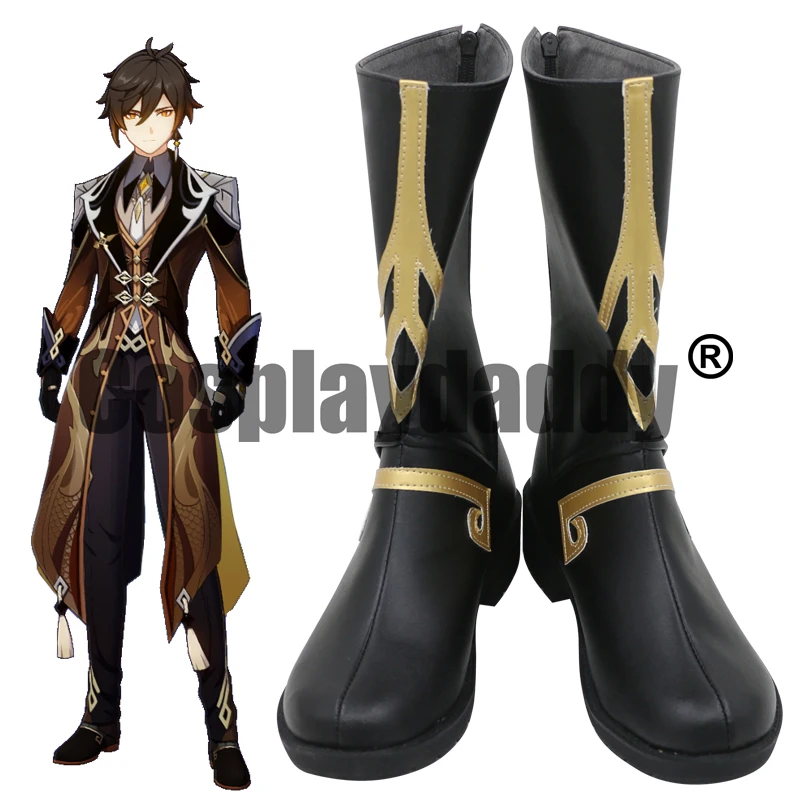 Genshin Impact Liyue Wangsheng Funeral Parlor Archons Vago Mundo Zhongli Cosplay Black Shoes Mid Calf Boots C006
Genshin Impact Liyue Wangsheng Funeral Parlor Archons Vago Mundo Zhongli Cosplay Black Shoes Mid Calf Boots C006