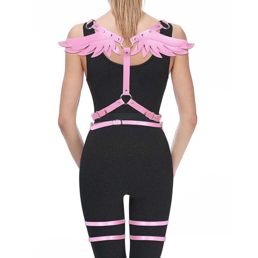 Goth Leather Body Harness Bondage Set Dress Rave Wear Sexy Lingerie Punk Stockings Garter Belt Suspender Belt Harness Erotic Bra 
Goth Leather Body Harness Bondage Set Dress Rave Wear Sexy Lingerie Punk Stockings Garter Belt Suspender Belt Harness Erotic Bra