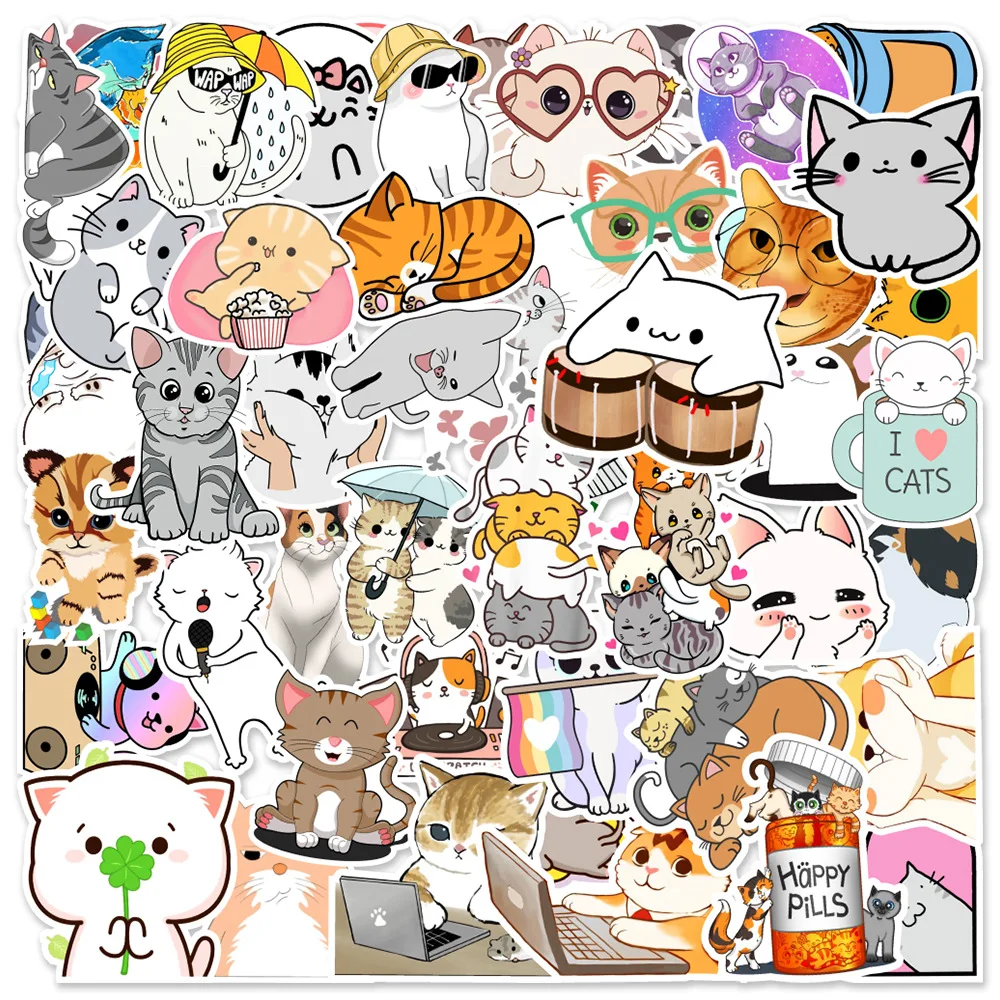 10/30/50pcs Cute Cat Animal Graffiti Stickers Aesthetic Phone Luggage Scrapbook Diary Laptop Guitar Waterproof Sticker Kids Toy
10/30/50pcs Cute Cat Animal Graffiti Stickers Aesthetic Phone Luggage Scrapbook Diary Laptop Guitar Waterproof Sticker Kids Toy