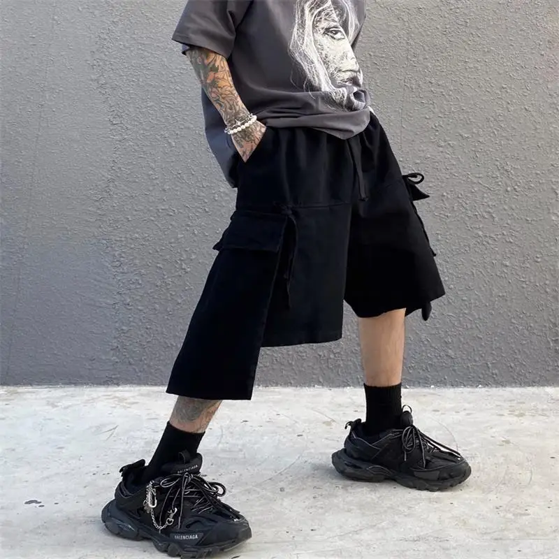Men's fashion trend irregular casual shorts personality hip-hop five-cent pants solid color plus size
Men's fashion trend irregular casual shorts personality hip-hop five-cent pants solid color plus size