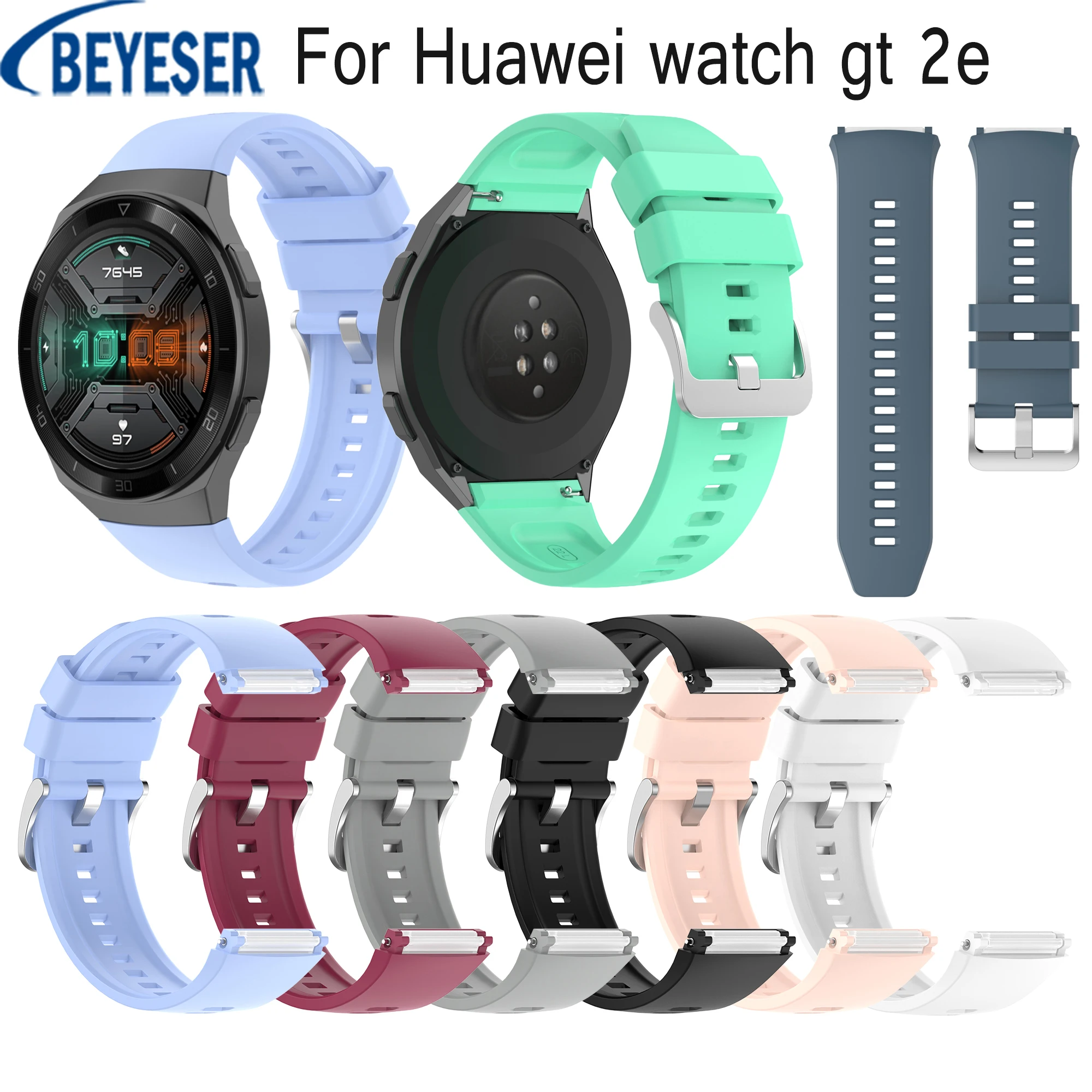 22MM Soft Silicone Strap For Huawei Watch Gt 2e Smartwatch Men's Women's Sports Replacement Bracelet Band Wristband Accessories
22MM Soft Silicone Strap For Huawei Watch Gt 2e Smartwatch Men's Women's Sports Replacement Bracelet Band Wristband Accessories