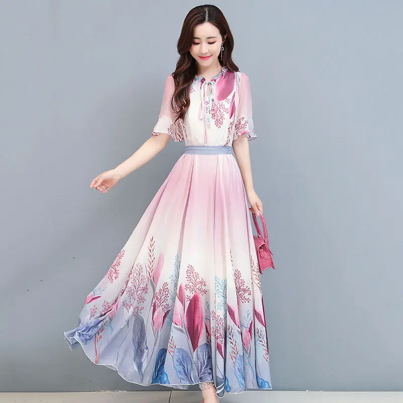 Summer Dresses For Women Clothing 2023 New Temperament Gentle Wind Flared Sleeves Female Summer Waist Print Chiffon Dress aq384
Summer Dresses For Women Clothing 2023 New Temperament Gentle Wind Flared Sleeves Female Summer Waist Print Chiffon Dress aq384