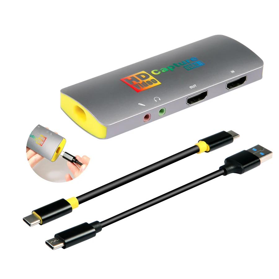 MiraBox 4K Capture Card, USB3.0 /Type-C Video Capture Card with 4K Loopout and Audio input/output for PS5 Live Stream
MiraBox 4K Capture Card, USB3.0 /Type-C Video Capture Card with 4K Loopout and Audio input/output for PS5 Live Stream
