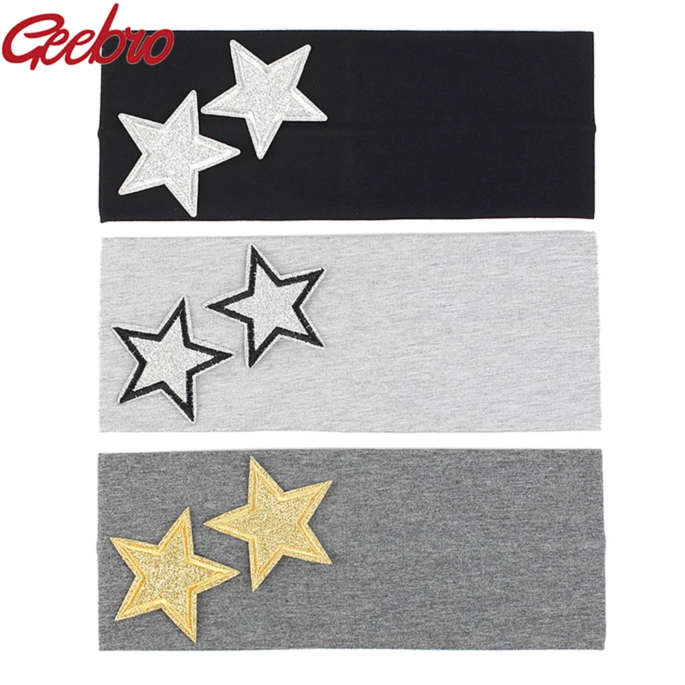 Geebro Men Flat Cotton Soft Elastic Fashion Headband Women Solid Color Stars Hairband Girls Casual Summer New Hair Accessories
Geebro Men Flat Cotton Soft Elastic Fashion Headband Women Solid Color Stars Hairband Girls Casual Summer New Hair Accessories