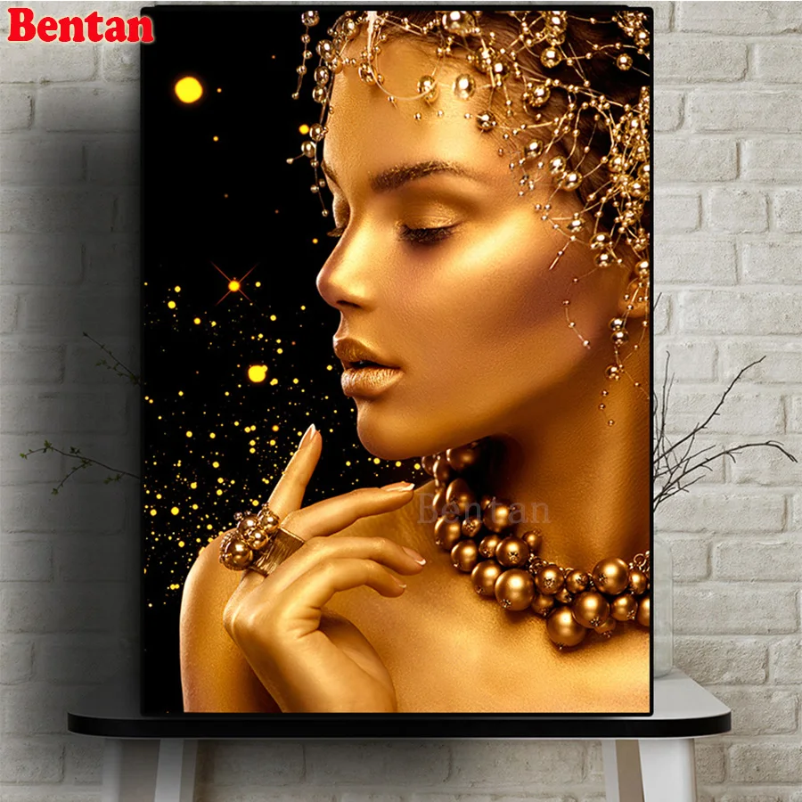 Sexy nude woman in black and gold DIY Diamond 5d Painting Diamond Embroidery Cross Stitch Full square round drill Home Decor
Sexy nude woman in black and gold DIY Diamond 5d Painting Diamond Embroidery Cross Stitch Full square round drill Home Decor