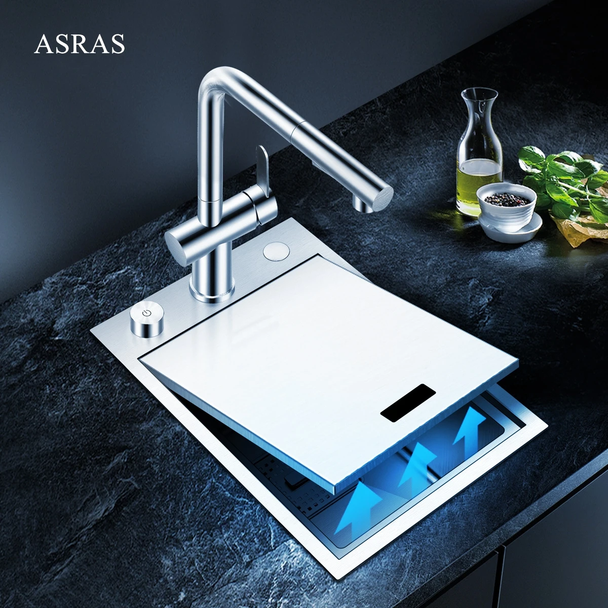 ASRAS 3449Y Hidden Sink with Cover Stainless Steel Small Sink Single Sink Kitchen Small Size Bar Balcony Hidden Small
ASRAS 3449Y Hidden Sink with Cover Stainless Steel Small Sink Single Sink Kitchen Small Size Bar Balcony Hidden Small