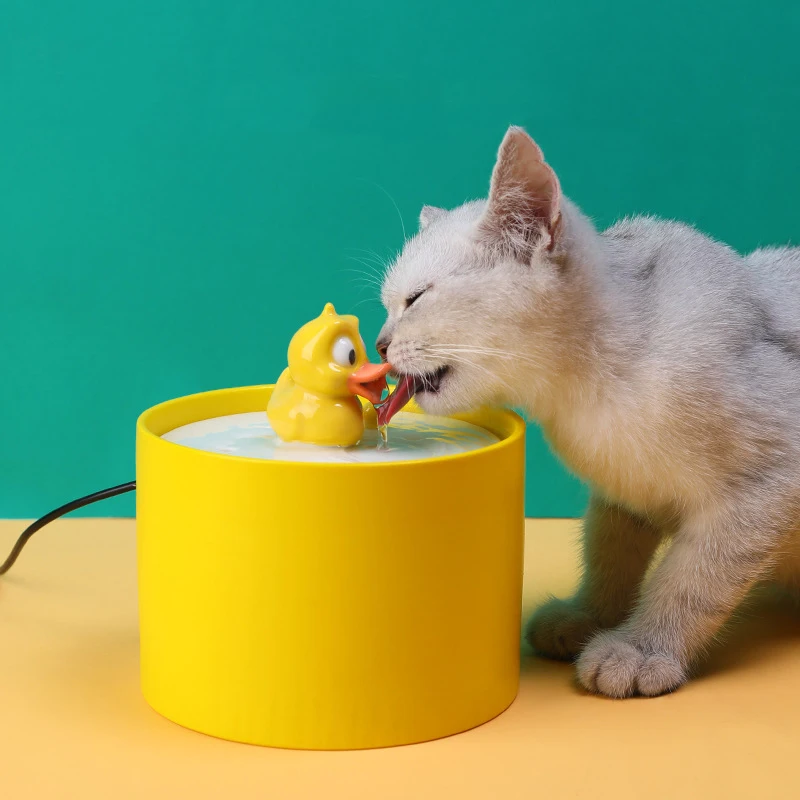 Ceramic Cute Water feeder With Duckbill Dog Water Dispenser Yellow Automatic Filter Drinker Pet Circulating Water Kitten Fooder
Ceramic Cute Water feeder With Duckbill Dog Water Dispenser Yellow Automatic Filter Drinker Pet Circulating Water Kitten Fooder