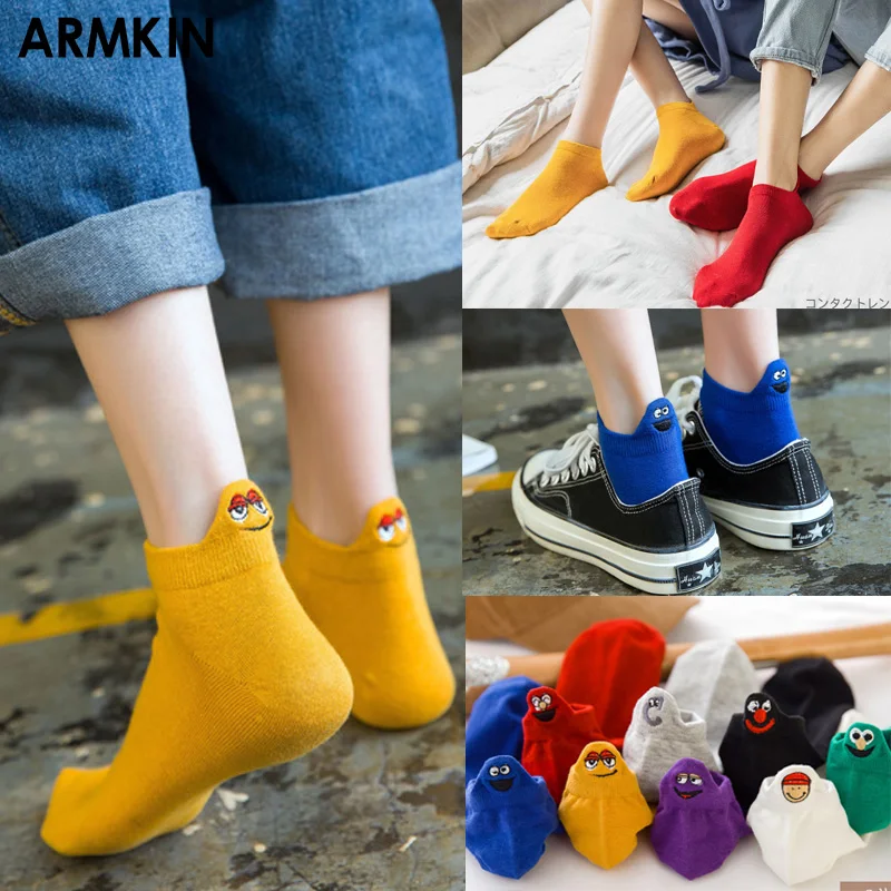 ARMKIN 5Pairs/Lot Kawaii Embroidered Cartoon Women Socks Happy Funny Casual ankle Socks Cotton women Candy colors Summer Socks
ARMKIN 5Pairs/Lot Kawaii Embroidered Cartoon Women Socks Happy Funny Casual ankle Socks Cotton women Candy colors Summer Socks