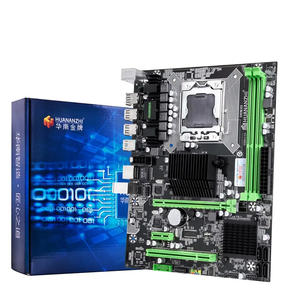 HUANANZHI X58 PRO motherboard supports LGA1366 series processors and supports 5.1 channel ALC662 chip
HUANANZHI X58 PRO motherboard supports LGA1366 series processors and supports 5.1 channel ALC662 chip