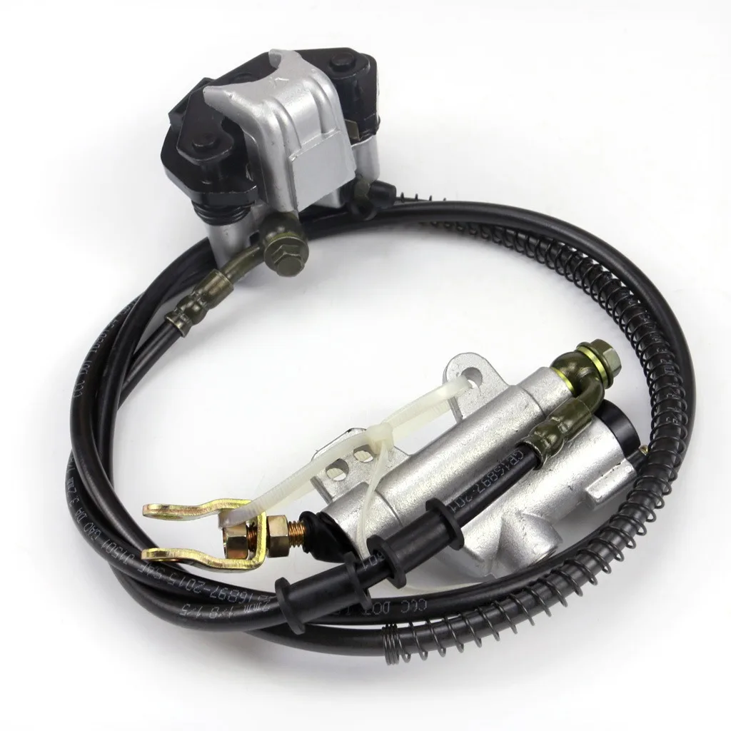 ATV Quad Rear Disc Brake Assembly Master Cylinder Caliper For Go Karts Drift Trike 125cc Coolster Kazuma Tubing length 1550mm
ATV Quad Rear Disc Brake Assembly Master Cylinder Caliper For Go Karts Drift Trike 125cc Coolster Kazuma Tubing length 1550mm