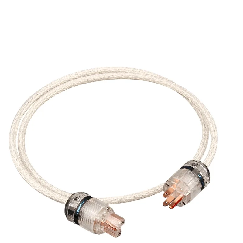 Silver Plated HiFi Audio Power Cable 8Ag OCC Copper Core US / EU / AU Plug Cord
Silver Plated HiFi Audio Power Cable 8Ag OCC Copper Core US / EU / AU Plug Cord