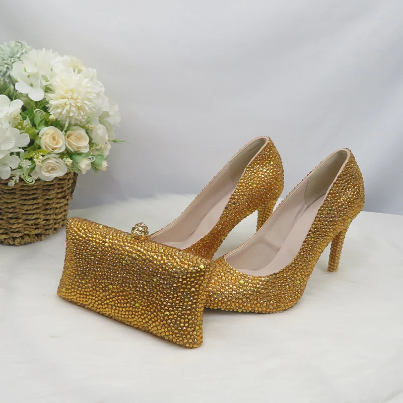 Женские свадебные туфли BaoYaFang, туфли-лодочки с острым носком, с сумкой в комплекте, с золотистым носком, большие Вечерние
Женские свадебные туфли BaoYaFang, туфли-лодочки с острым носком, с сумкой в комплекте, с золотистым носком, большие Вечерние