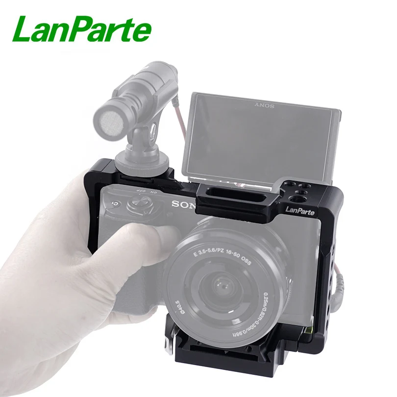 Lanparte 6400 Cages Camera Full Camera Cage for Sony 6400 camera Clear view of monitor
Lanparte 6400 Cages Camera Full Camera Cage for Sony 6400 camera Clear view of monitor