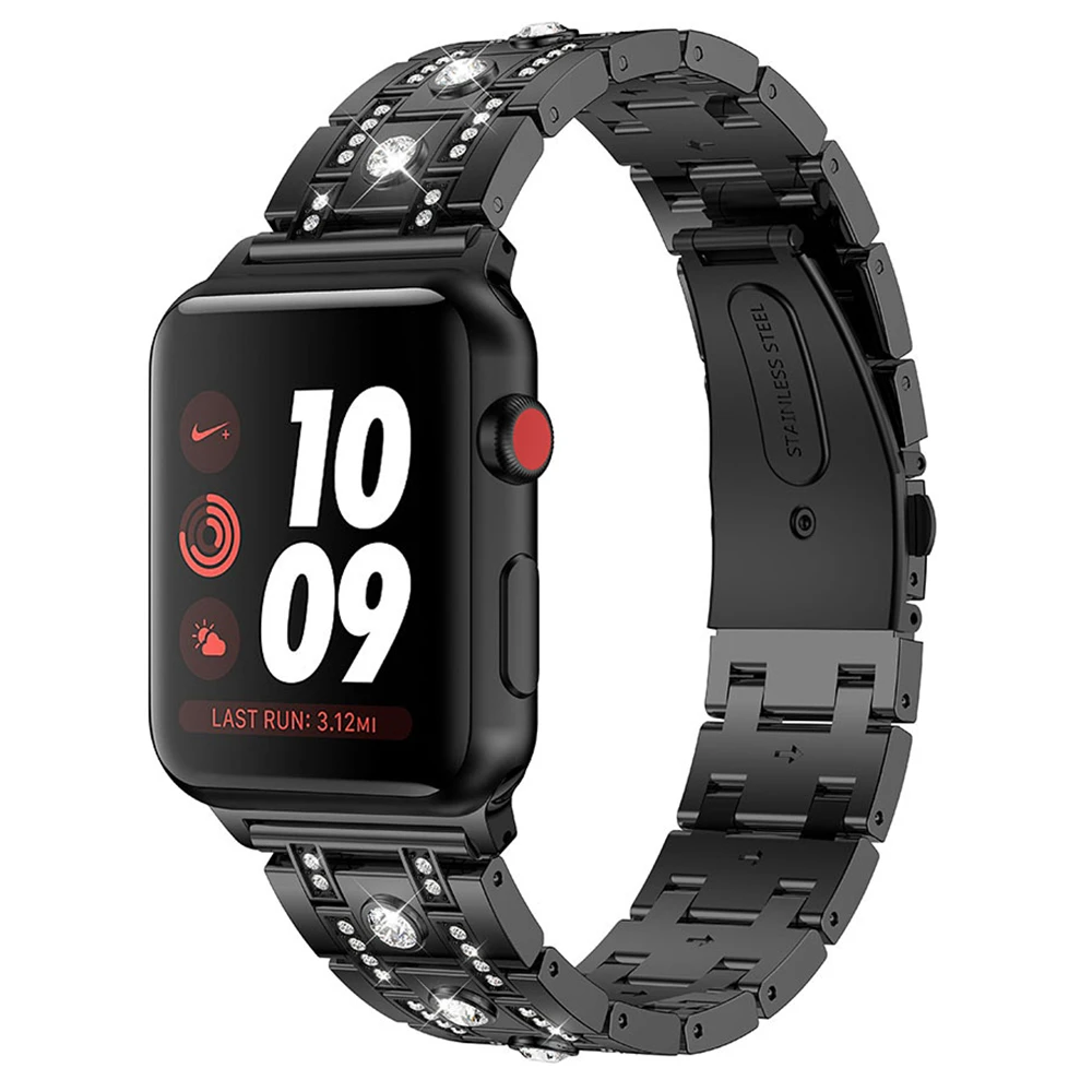 Ремешок для часов for Apple Watch Band 38mm 40mm for iwatch watchband Series 5 4 3 2 1 Accessories Metal Bling Strap correa
Ремешок для часов for Apple Watch Band 38mm 40mm for iwatch watchband Series 5 4 3 2 1 Accessories Metal Bling Strap correa