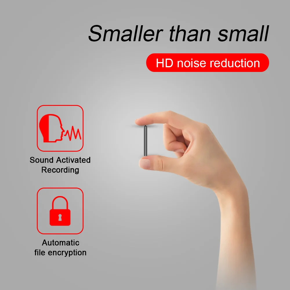 Voice Recorder Mini Activated Recording Dictaphone Micro Audio Sound Small Professional USB Flash Secret Record
Voice Recorder Mini Activated Recording Dictaphone Micro Audio Sound Small Professional USB Flash Secret Record